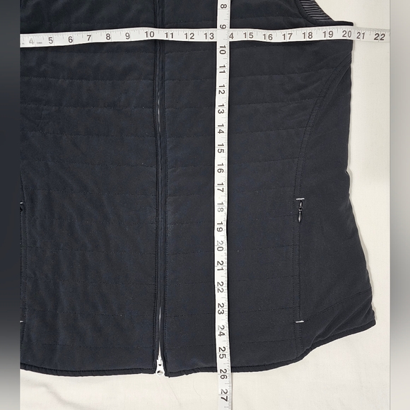 FootJoy FJ Quilted Golf Vest Black Full Zip Athletic Preppy Golfcore Medium - Picture 5 of 7